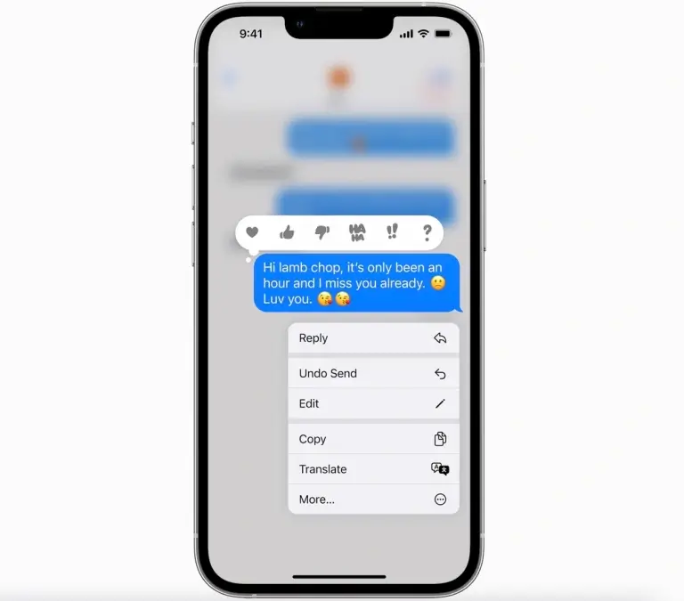 iOS new feature to edit already sent messages